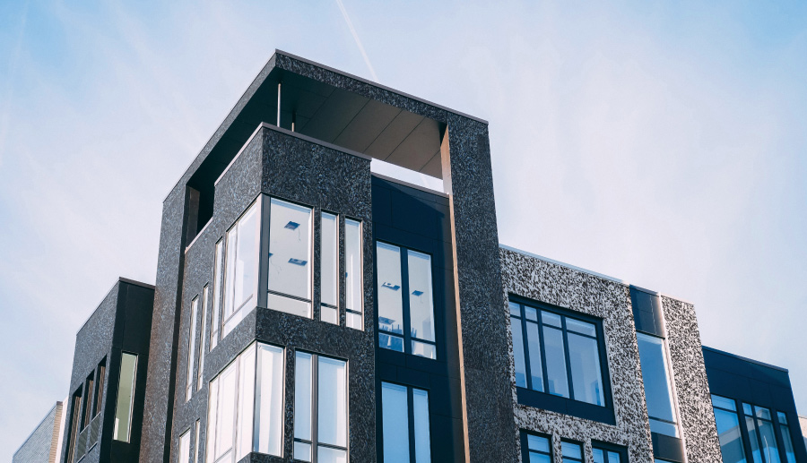 Rendering where slabs are applied as wall cladding